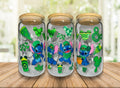 Stitch St.Patricks Day 16oz Glass Cup