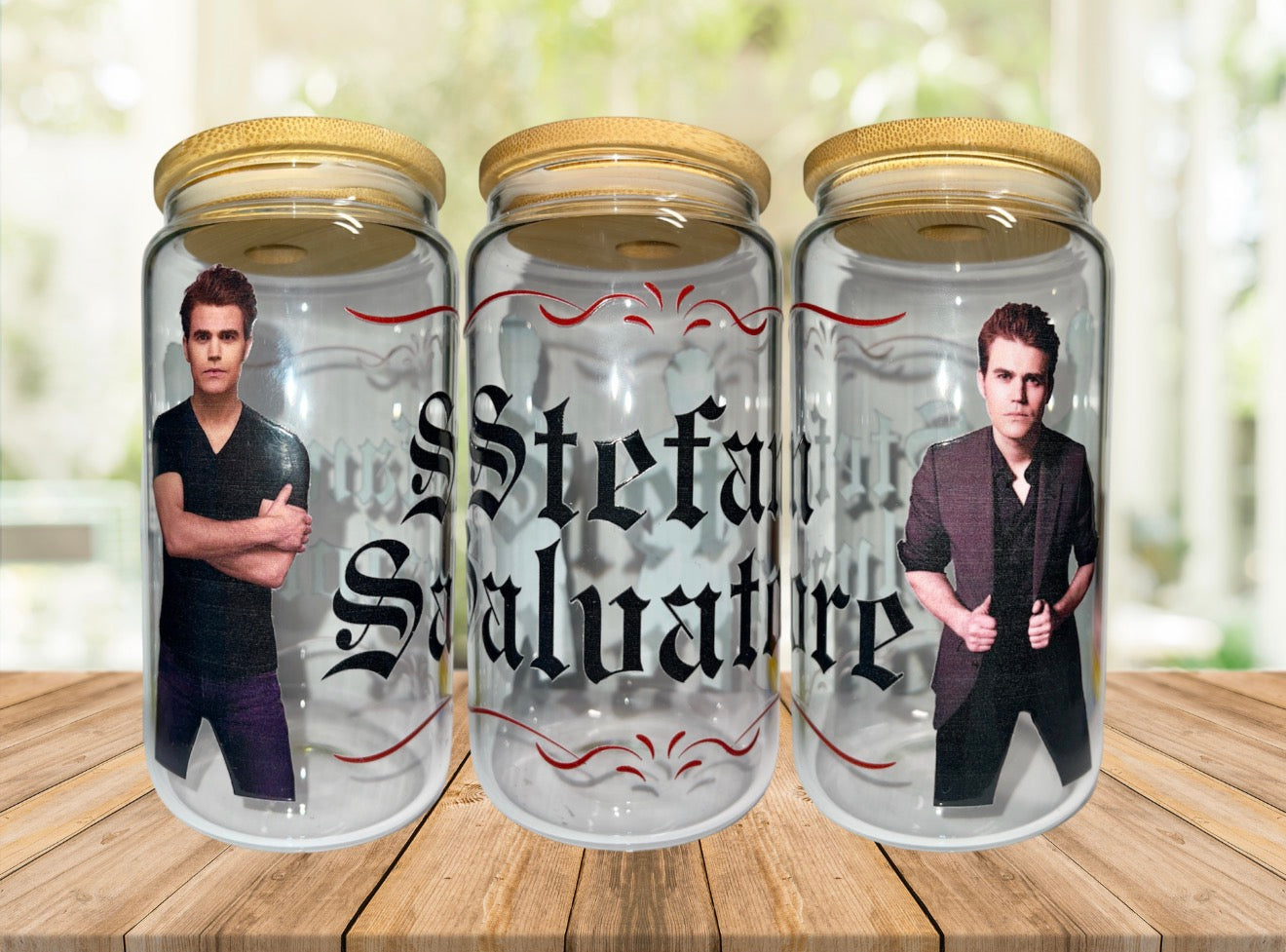 Stefan Salvatore 16oz Glass Cup