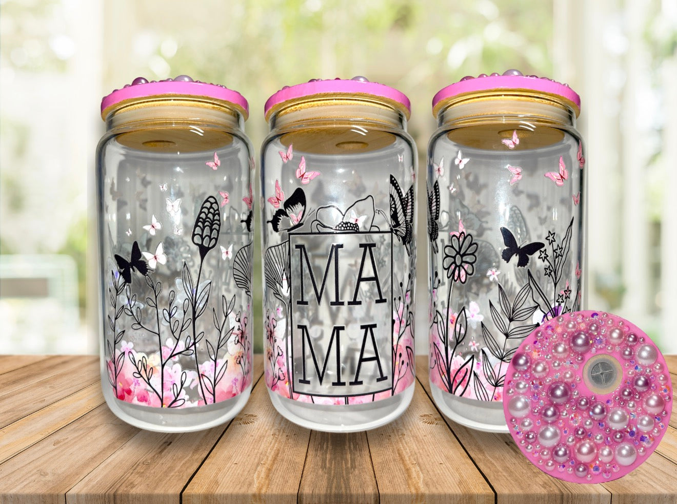 Mama 16oz Glass Cup