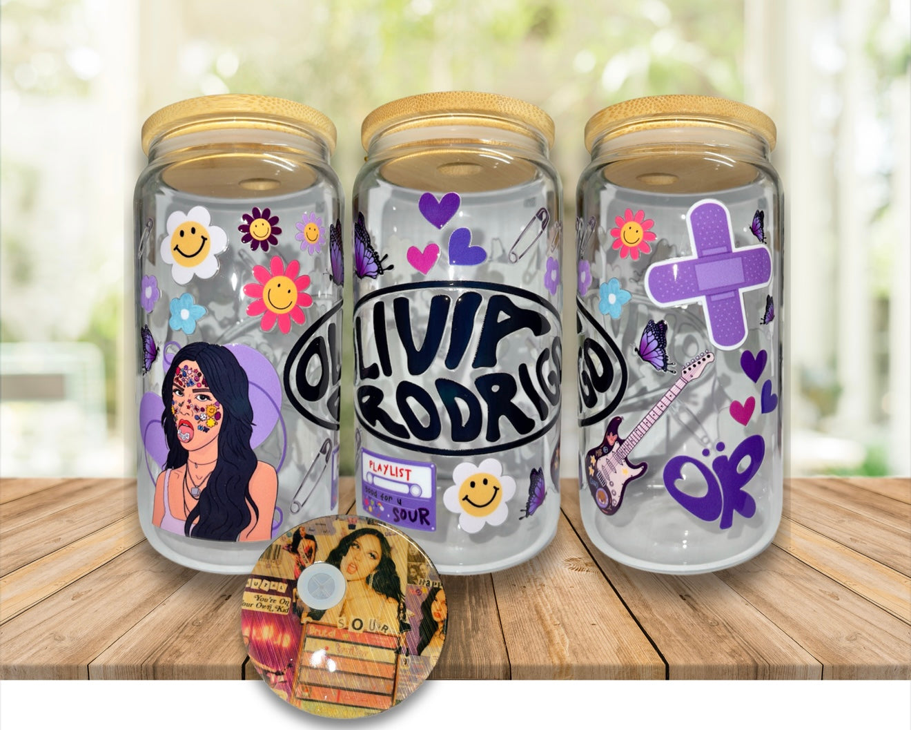 Olivia Rodrigo 16oz Glass Cup