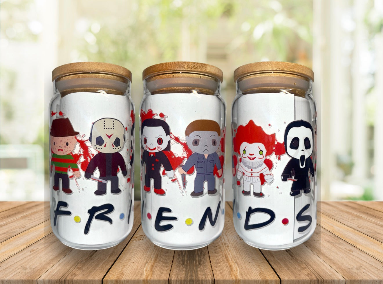 Friends Killer 16oz Glass Cup