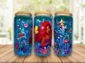 Ariel 16oz Snowglobe Acrylic/Plastic Cup (Black Lid)
