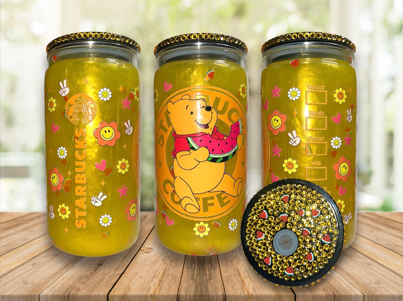 Winnie The Pooh Watermelon 16oz Snowglobe Cup