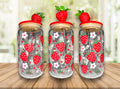 Strawberry 16oz Glass Cup