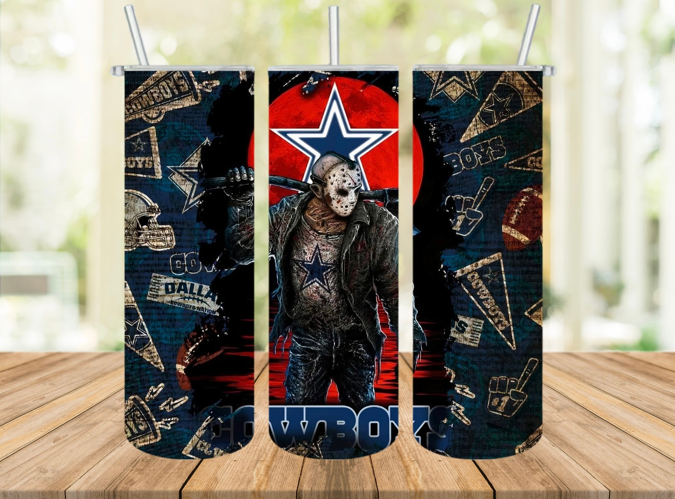 Jason Voorhees / Dallas Cowboys 20oz Tumbler