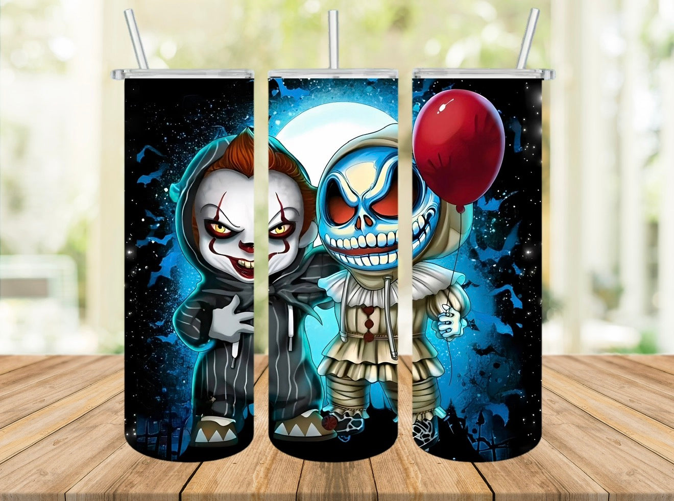 Pennywise / Jack Skellington 20oz Tumbler
