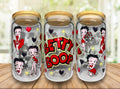 Betty Boop 16oz Glass Cup