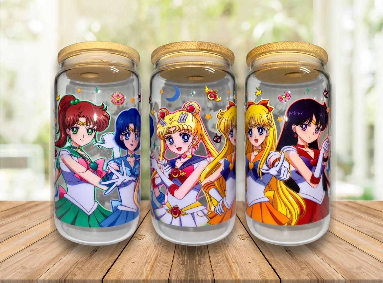 Sailor Moon 16oz Glass Cup