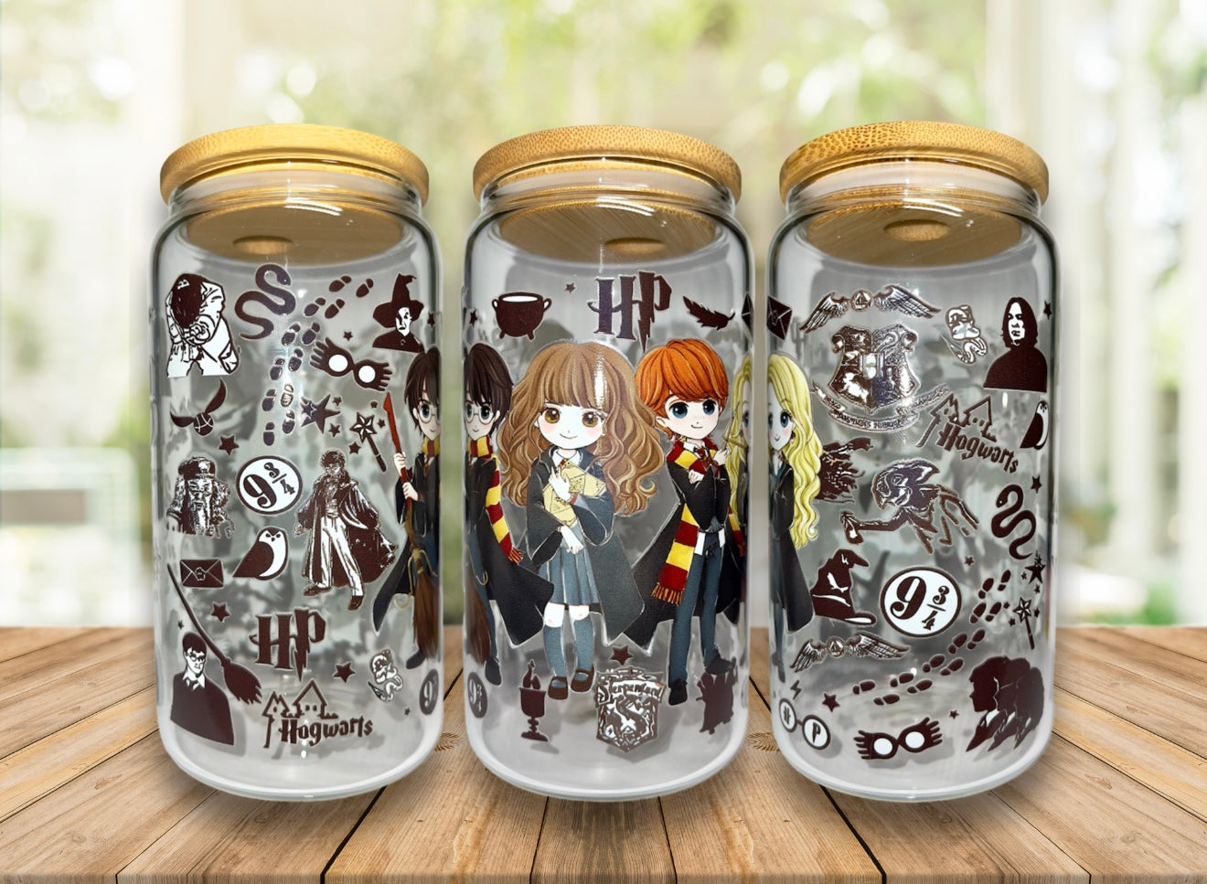 Harry Potter 16oz Glass Cup