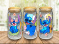 Stitch Beach 16oz Glass Cup