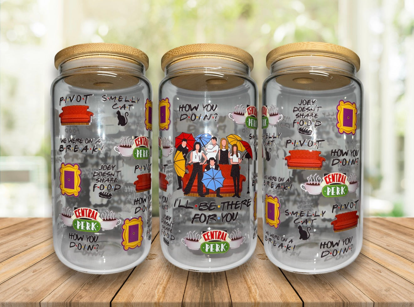 Friends 16oz Glass Cup
