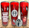 Scream Snowglobe Starbucks 20oz Tumbler