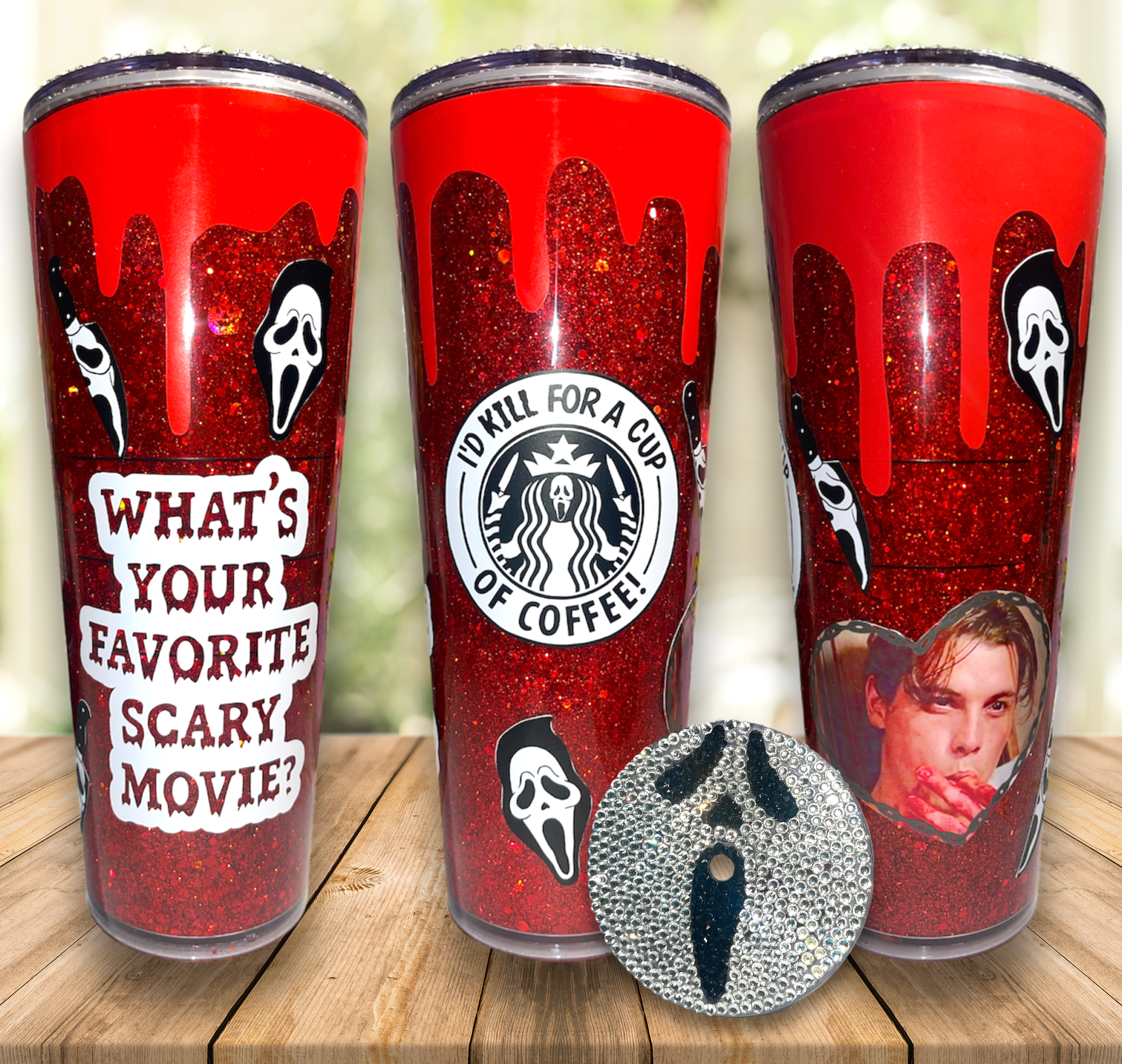 Scream Snowglobe Starbucks 20oz Tumbler